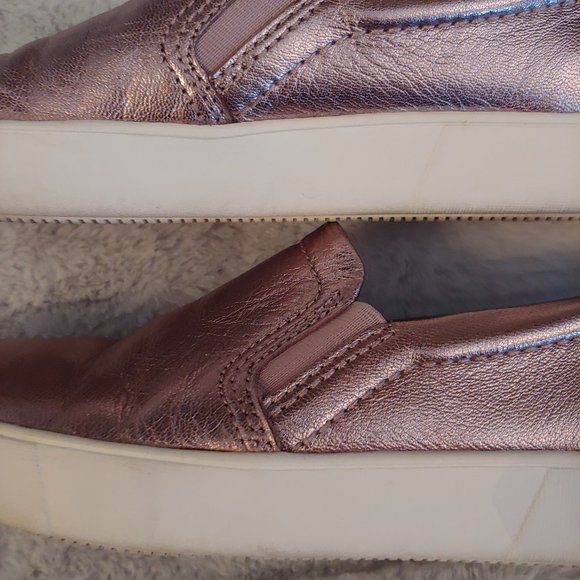 Naturalizer pale pink metallic leather slipon loafer size 7 - Picture 5 of 14